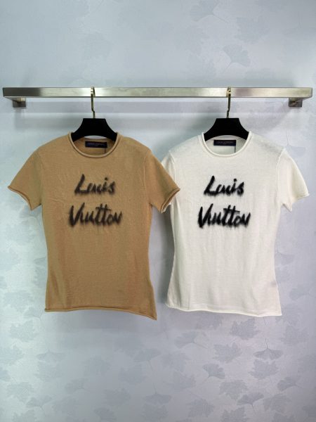 LV25 Early Fall New Lettering Short-Sleeve Sweater